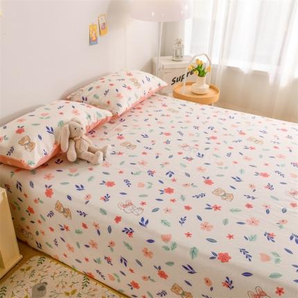 名兮家居 2022新款全棉印花单件床单及三件套 花海世界
