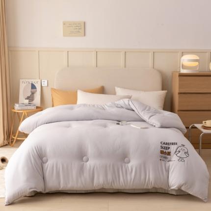 91家纺网 家纺一手货源 找家纺 总 木堇 2022新款秋冬磨毛牛奶加厚学生冬被春秋被-暖小豆