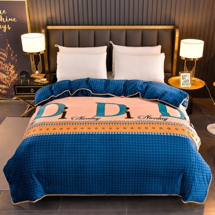 91家纺网 家纺一手货源 找家纺 雨洋2025新款加厚保暖牛奶绒金貂婴儿绒单被套 奥赛