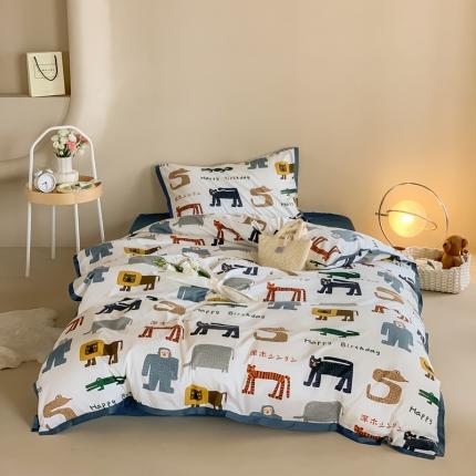 91家纺网 家纺一手货源 找家纺 汇庭 2022新款长绒棉印花学生春秋被 卡丘