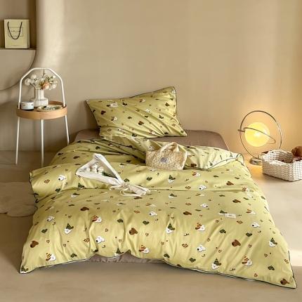 91家纺网 家纺一手货源 找家纺 汇庭 2022新款长绒棉印花学生春秋被 米拉狗