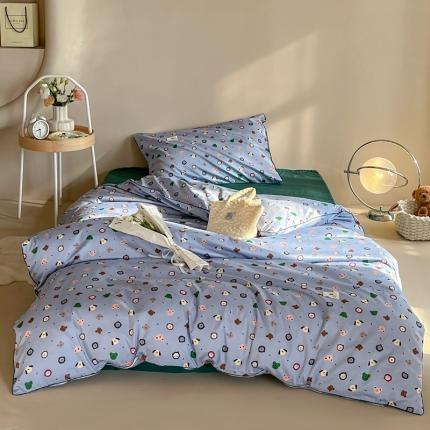 91家纺网 家纺一手货源 找家纺 汇庭 2022新款长绒棉印花学生春秋被 小布丁