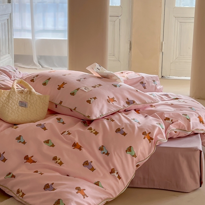 91家纺网 家纺一手货源 找家纺 （总）汇庭 2022新款长绒棉印花学生春秋被