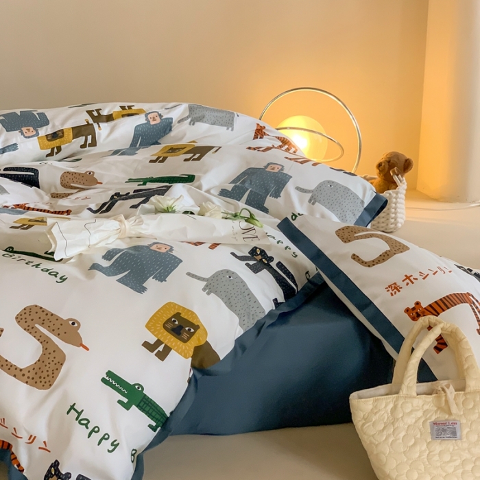 91家纺网 家纺一手货源 找家纺 汇庭 2022新款长绒棉印花学生春秋被 卡丘