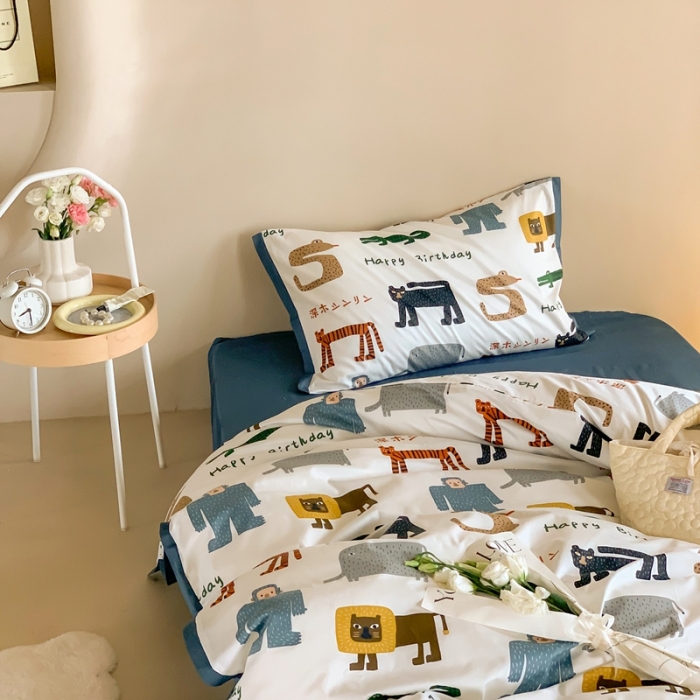 91家纺网 家纺一手货源 找家纺 汇庭 2022新款长绒棉印花学生春秋被 卡丘