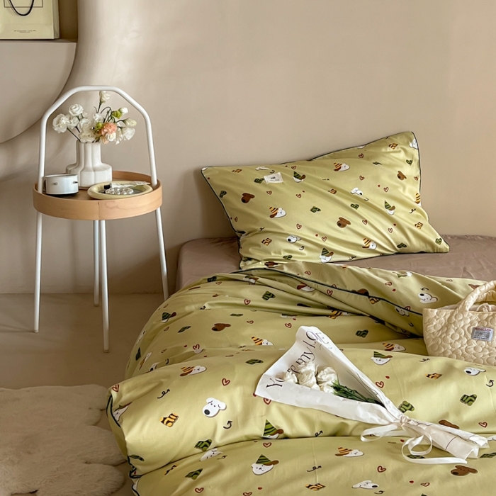 91家纺网 家纺一手货源 找家纺 汇庭 2022新款长绒棉印花学生春秋被 米拉狗