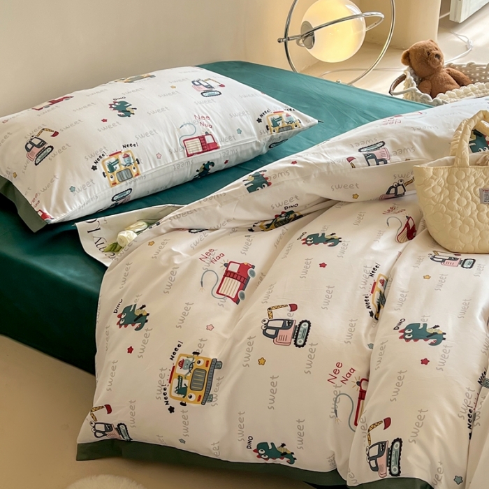 91家纺网 家纺一手货源 找家纺 汇庭 2022新款长绒棉印花学生春秋被 汽车总动员