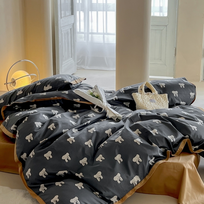 91家纺网 家纺一手货源 找家纺 汇庭 2022新款长绒棉印花学生春秋被 象多多