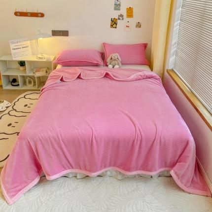 91家纺网 家纺一手货源 找家纺 （总）雅萱家纺 2022新款纯色牛奶绒多功能毛毯