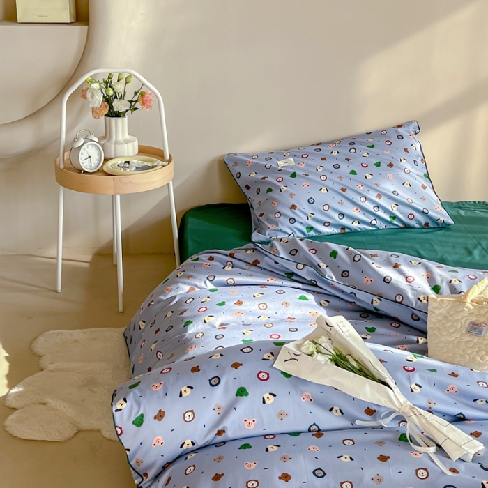91家纺网 家纺一手货源 找家纺 汇庭 2022新款长绒棉印花学生春秋被 小布丁