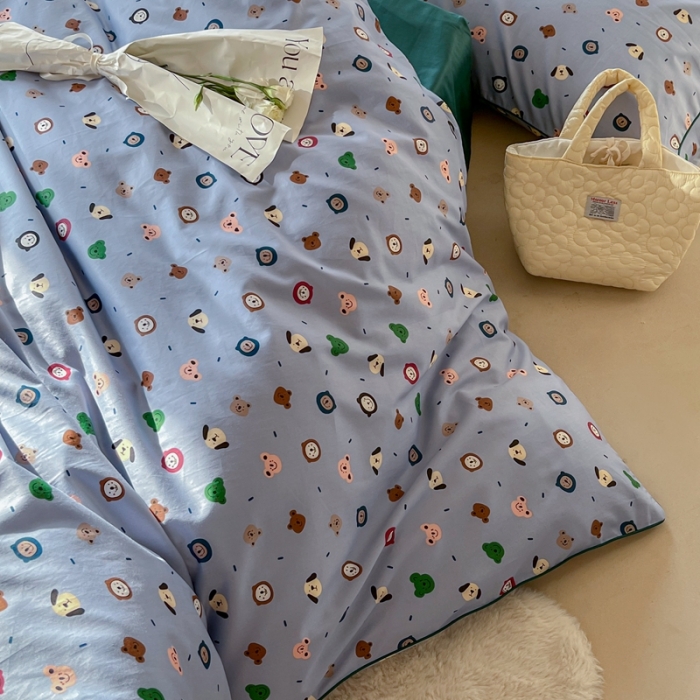 91家纺网 家纺一手货源 找家纺 汇庭 2022新款长绒棉印花学生春秋被 小布丁