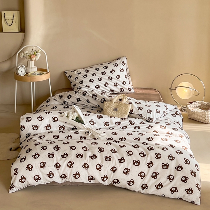 91家纺网 家纺一手货源 找家纺 汇庭 2022新款长绒棉印花学生春秋被 雪花熊