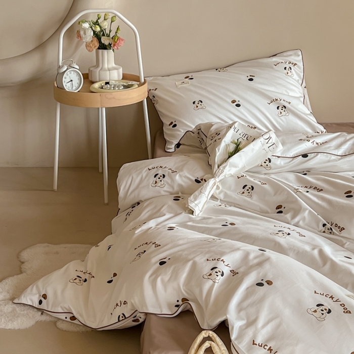 91家纺网 家纺一手货源 找家纺 汇庭 2022新款长绒棉印花学生春秋被 掌门狗