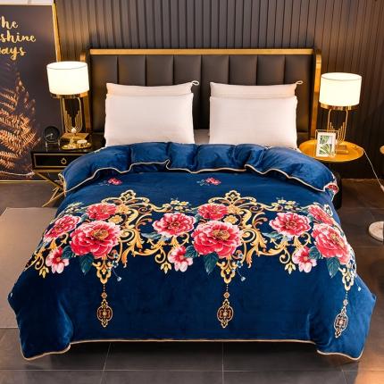 91家纺网 家纺一手货源 找家纺 雨洋2025新款加厚保暖牛奶绒金貂婴儿绒单被套 满园春色