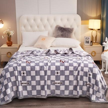 91家纺网 家纺一手货源 找家纺 坦客毯业 2025新款云貂绒盖毯 LA蓝格