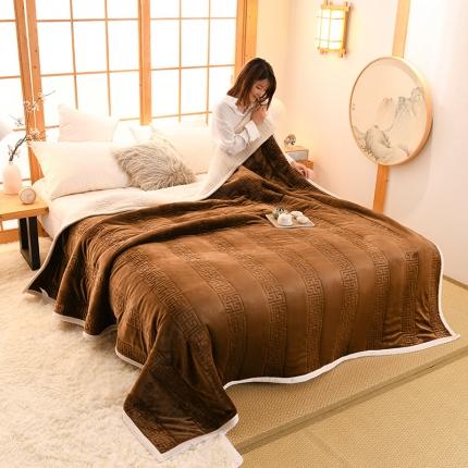 91家纺网 家纺一手货源 找家纺 （总）小牛席业 2022新款加厚款国风被毯系列