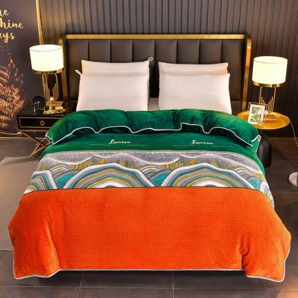 91家纺网 家纺一手货源 找家纺 雨洋2025新款加厚保暖牛奶绒金貂婴儿绒单被套 时尚之都