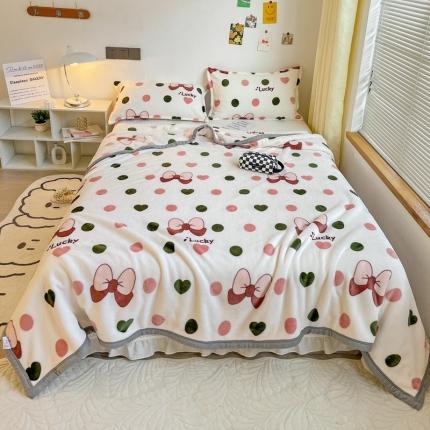 91家纺网 家纺一手货源 找家纺 （总）雅萱家纺 2022新款印花云貂绒毛毯