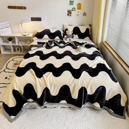 91家纺网 家纺一手货源 找家纺 （总）雅萱家纺 2022新款印花云貂绒毛毯