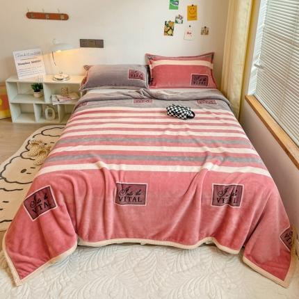 91家纺网 家纺一手货源 找家纺 （总）雅萱家纺 2022新款印花云貂绒毛毯