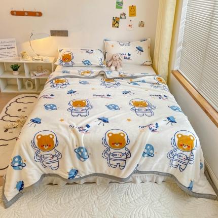 91家纺网 家纺一手货源 找家纺 （总）雅萱家纺 2022新款印花云貂绒毛毯