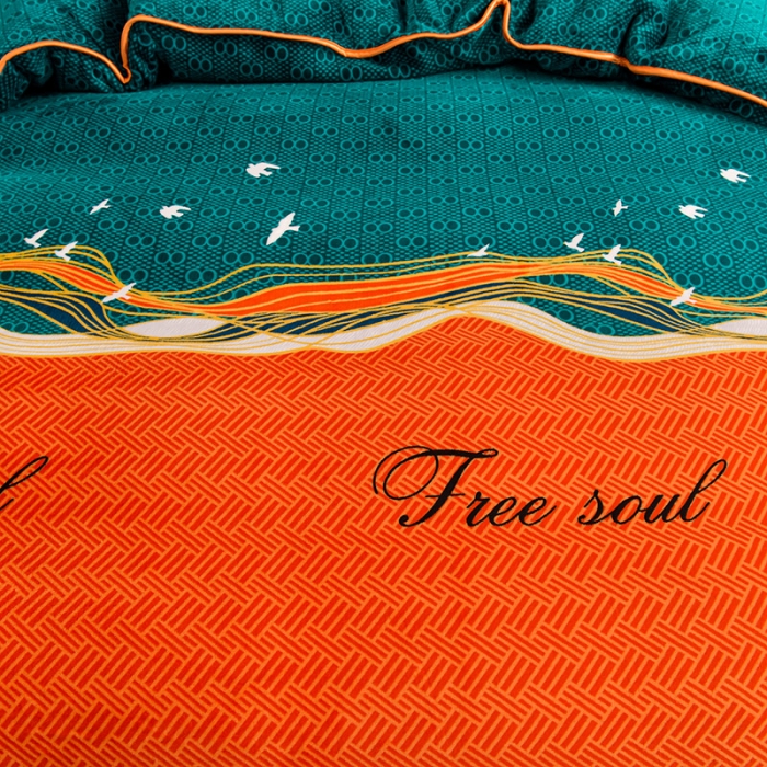 91家纺网 家纺一手货源 找家纺 雨洋2025新款加厚保暖牛奶绒金貂婴儿绒单被套 自由飞翔