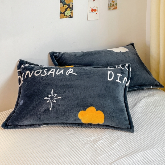 91家纺网 家纺一手货源 找家纺 雅萱家纺 2022新款印花云貂绒毛毯 草莓恐龙