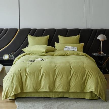 91家纺网 家纺一手货源 找家纺 （总）帅露 2022新款全棉60S水洗提花磨毛四件套