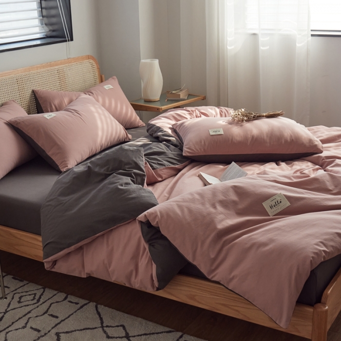 91家纺网 家纺一手货源 找家纺 （总）AB家纺 2022新款全棉水洗棉四件套