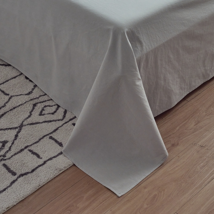 91家纺网 家纺一手货源 找家纺 AB家纺 2022新款全棉水洗棉四件套 牛油果灰