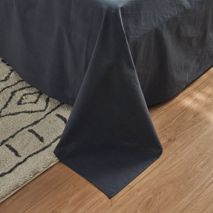 91家纺网 家纺一手货源 找家纺 AB家纺 2022新款全棉水洗棉四件套 绅士灰