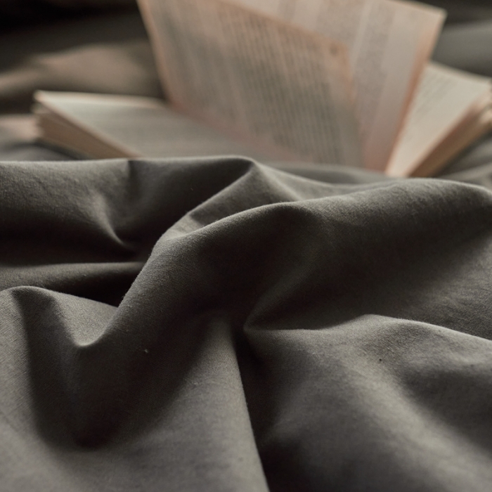 91家纺网 家纺一手货源 找家纺 AB家纺 2022新款全棉水洗棉四件套 深灰浅灰