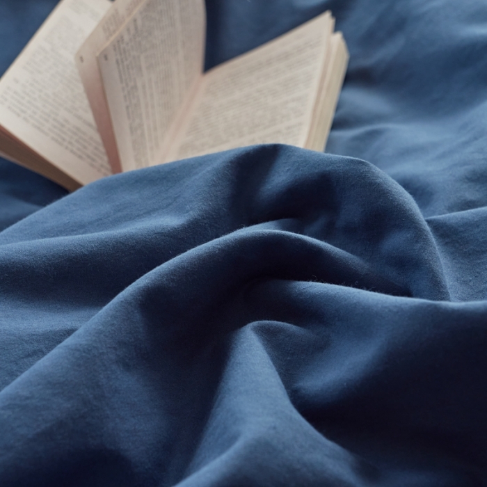 91家纺网 家纺一手货源 找家纺 AB家纺 2022新款全棉水洗棉四件套 蔚蓝黄