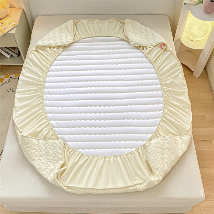 91家纺网 家纺一手货源 找家纺 鑫钰 2023新款迪士尼全棉色织刺绣床笠 黛西公主