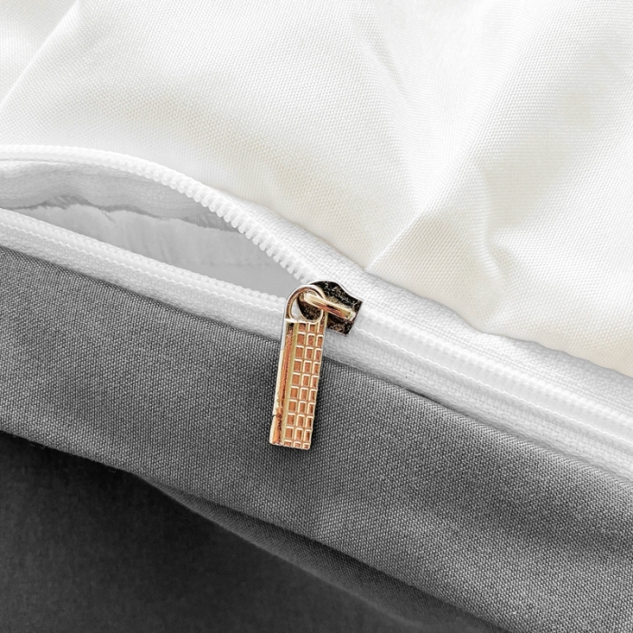 91家纺网 家纺一手货源 找家纺 慕澄家纺 2022新款韩版泡泡纱花边四件套（手机实拍） 梨花白+灰