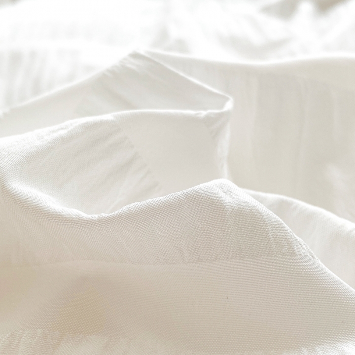 91家纺网 家纺一手货源 找家纺 慕澄家纺 2022新款韩版泡泡纱花边四件套（手机实拍） 梨花白+灰