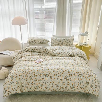 珺柔 2022新款13070全棉印花四件套嵌绳款 悠然