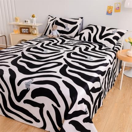 91家纺网 家纺一手货源 找家纺 （总）名兮家居 2022新款全棉印花单件床单及三件套