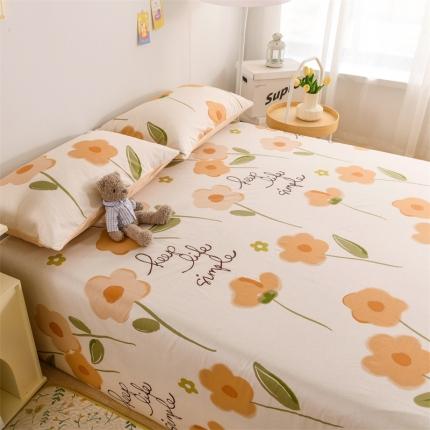 名兮家居 2022新款全棉印花单件床单及三件套 幸运花