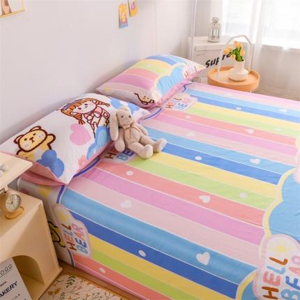 名兮家居 2022新款全棉印花单件床单及三件套 彩虹女孩