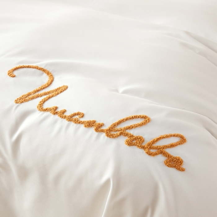 91家纺网 家纺一手货源 找家纺 (总) 啊雅家居 2025新款A类水洗棉贝壳边毛巾绣四件套