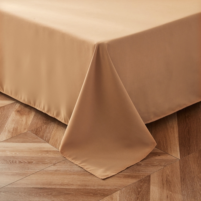 91家纺网 家纺一手货源 找家纺 啊雅家居 2025新款A类水洗棉贝壳边毛巾绣四件套 时尚咖