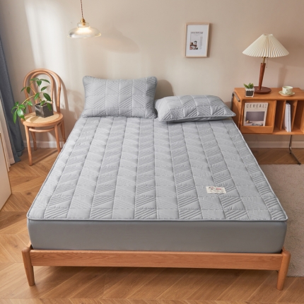 91家纺网 家纺一手货源 找家纺 （总）卡伦 2025新款原棉大豆纤维夹棉床笠大豆床笠