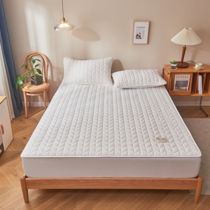 91家纺网 家纺一手货源 找家纺 （总）卡伦 2025新款原棉大豆纤维夹棉床笠大豆床笠