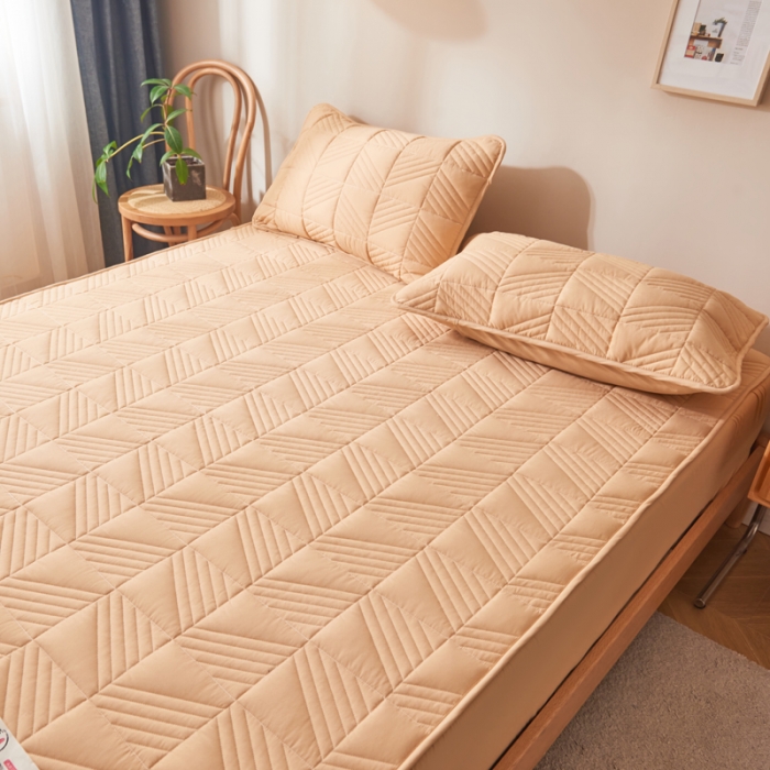 91家纺网 家纺一手货源 找家纺 （总）卡伦 2025新款原棉大豆纤维夹棉床笠大豆床笠