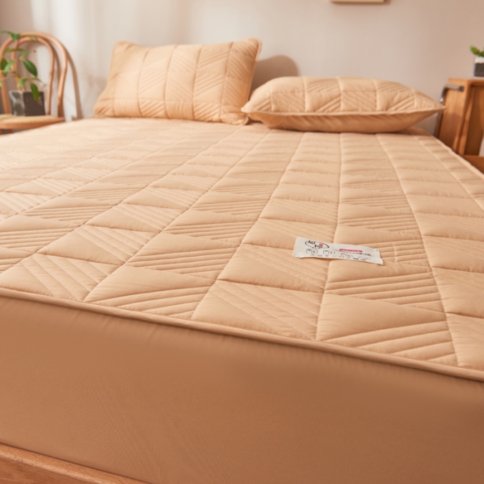 91家纺网 家纺一手货源 找家纺 （总）卡伦 2025新款原棉大豆纤维夹棉床笠大豆床笠