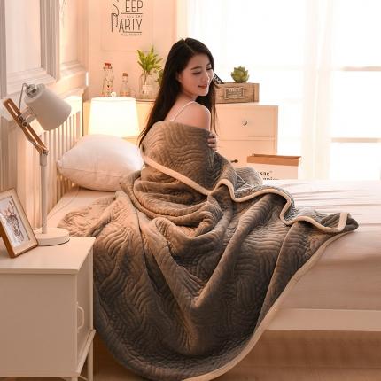 91家纺网 家纺一手货源 找家纺 （总）小牛席业2022新款美式复合休闲毯-水波纹毯系列