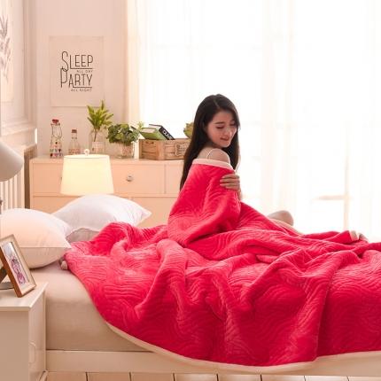 91家纺网 家纺一手货源 找家纺 （总）小牛席业2022新款美式复合休闲毯-水波纹毯系列