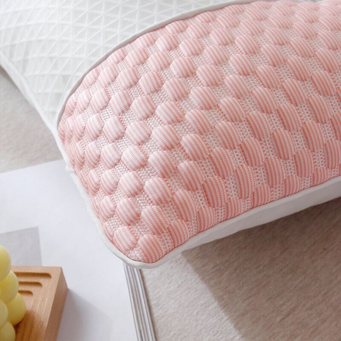 91家纺网 家纺一手货源 找家纺 总）剑桥 2022新款3D凉感豆豆决明子单人定型硬护颈草本枕