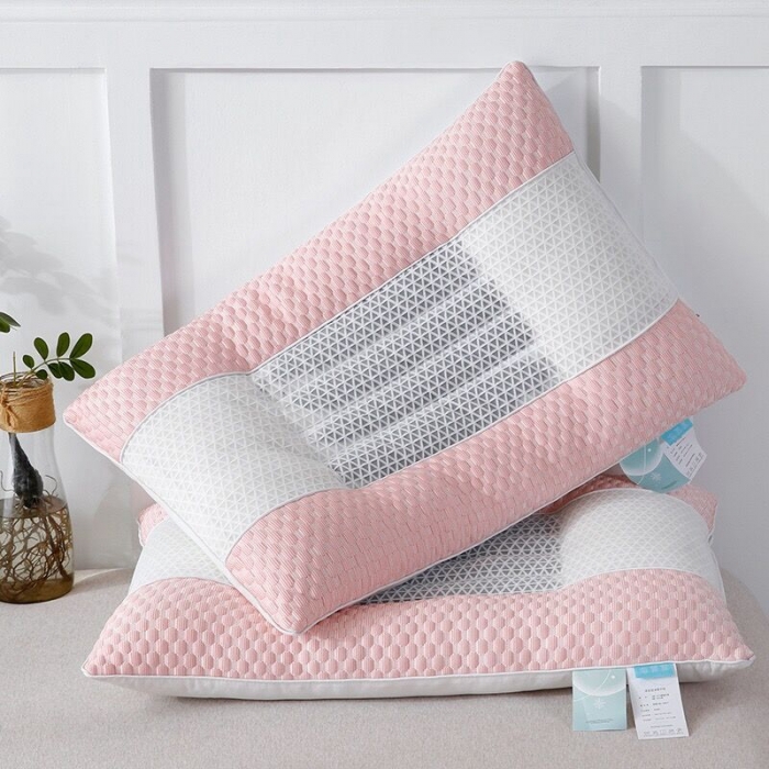 91家纺网 家纺一手货源 找家纺 总）剑桥 2022新款3D凉感豆豆决明子单人定型硬护颈草本枕